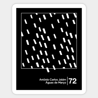 Antonio Carlos Jobim / Minimal Style Graphic Artwork Design Sticker